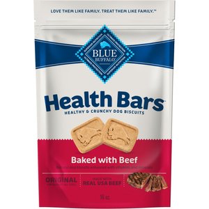 Blue Buffalo Health Bars Baked Beef Dog Treats, 1-lb bag