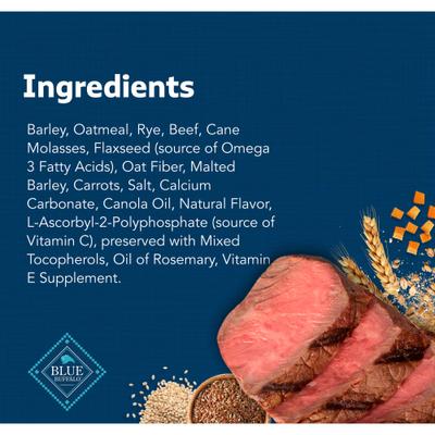 Show full view: Blue Buffalo Health Bars Baked Beef Dog Treats, 1-lb bag slide 6 of 11