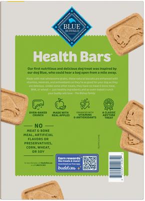Show full view: Blue Buffalo Health Bars Baked with Apples & Yogurt Dog Treats, 3.5-lb box, bundle of 2 slide 4 of 11