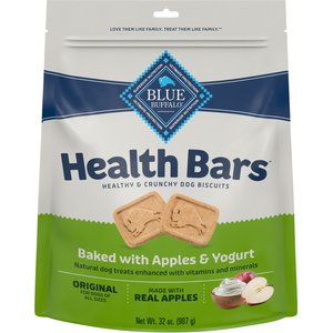 Blue Buffalo Health Bars Baked with Apples & Yogurt Dog Treats, 32-oz bag