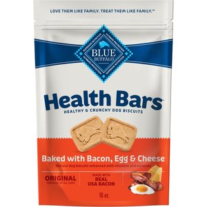 Blue Buffalo Health Bars Baked with Bacon, Egg & Cheese Dog Treats, 16-oz bag