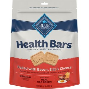 Blue Buffalo Health Bars Baked with Bacon, Egg & Cheese Dog Treats, 32-oz bag