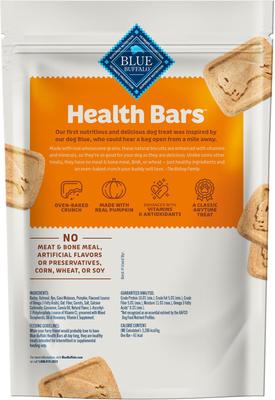 Show full view: Blue Buffalo Health Bars Baked with Pumpkin & Cinnamon Dog Treats, 1-lb bag slide 3 of 12