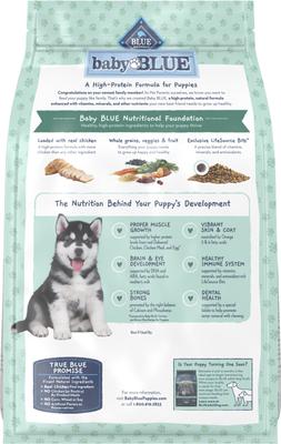 Show full view: Blue Buffalo High Protein Puppy Chicken Dry Dog Food, 4-lb bag slide 3 of 11