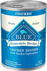 Blue Buffalo Homestyle Recipe Chicken Dinner with Garden Vegetables & Brown Rice + Beef Dinner with Garden Vegetables & Sweet Potatoes Canned Dog Food slide 2 of 9