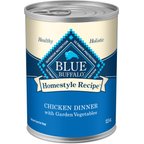 Blue Buffalo Homestyle Recipe Chicken Dinner with Garden Vegetables & Brown Rice Canned Dog Food, 12.5-oz, case of 12
