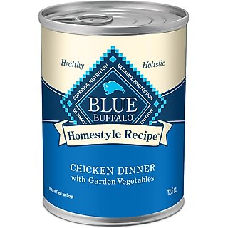 Blue Buffalo Homestyle Recipe Chicken Dinner with Garden Vegetables & Brown Rice Canned Dog Food, 12.5-oz, case of 12 slide 1 of 9