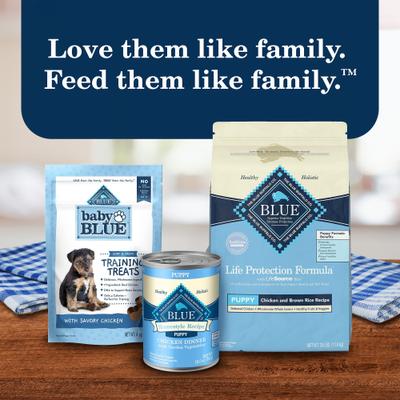 Show full view: Blue Buffalo Homestyle Recipe Chicken Dinner with Garden Vegetables & Brown Rice Puppy Canned Dog Food, 12.5-oz, case of 12 slide 10 of 12