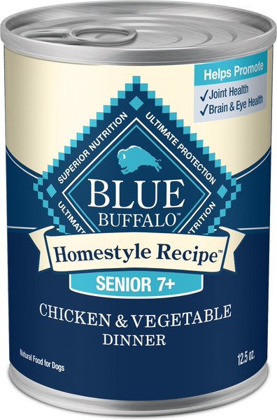 Blue Buffalo Homestyle Recipe Chicken Dinner with Garden Vegetables Senior Wet Dog Food