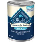 Blue Buffalo Homestyle Recipe Chicken Dinner with Garden Vegetables Senior Wet Dog Food, 12.5-oz, case of 12