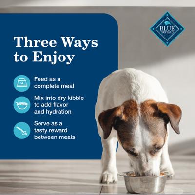 Show full view: Blue Buffalo Homestyle Recipe Chicken Dinner with Garden Vegetables Senior Wet Dog Food, 12.5-oz, case of 12 slide 7 of 11