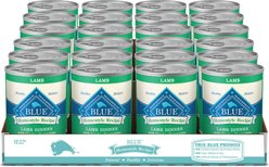 Blue Buffalo Homestyle Recipe Lamb Dinner with Garden Vegetables Canned Dog Food, 12.5-oz can, bundle of 24 