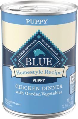 Show full view: Blue Buffalo Homestyle Recipe Puppy Chicken Dinner with Garden Vegetables Canned Food + Life Protection Formula Puppy Chicken & Brown Rice Recipe Dry Dog Food slide 7 of 10