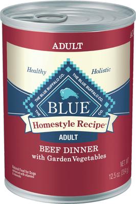 Show full view: Blue Buffalo Homestyle Recipe Senior Chicken Dinner with Garden Vegetables + Homestyle Recipe Beef Dinner with Garden Vegetables & Sweet Potatoes Canned Dog Food slide 6 of 10