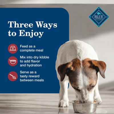 Show full view: Blue Buffalo Homestyle Recipe Senior Natural Ingredients Beef Dinner with Garden Vegetables Canned Wet Dog Food, 12.5-oz can, 12 count slide 8 of 11