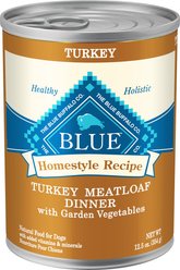Blue Buffalo Homestyle Recipe Turkey Meatloaf Dinner with Garden Vegetables + Lamb Dinner with Garden Vegetables Canned Dog Food slide 2 of 9