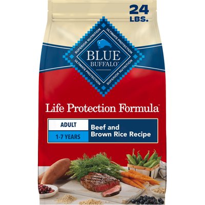 Blue Buffalo Blue Buffalo Life Protection Formula Adult Beef & Brown Rice Recipe Dry Dog Food, 24-lb bag