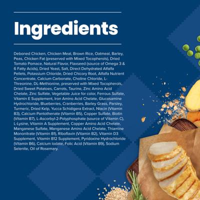 Show full view: Blue Buffalo Life Protection Formula Adult Chicken & Brown Rice Recipe Dry Dog Food, 34-lb bag slide 6 of 12