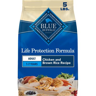 Blue Buffalo Blue Buffalo Life Protection Formula Adult Chicken & Brown Rice Recipe Dry Dog Food, 5-lb bag