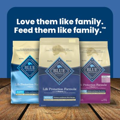 Show full view: Blue Buffalo Life Protection Formula Adult Chicken & Brown Rice Recipe Dry Dog Food, 5-lb bag slide 10 of 12