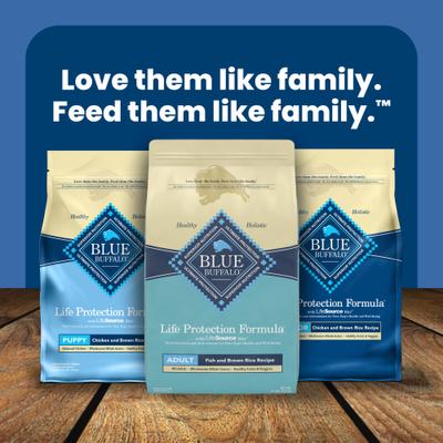 Show full view: Blue Buffalo Life Protection Formula Adult Fish & Brown Rice Recipe Dry Dog Food, 15-lb bag slide 10 of 12
