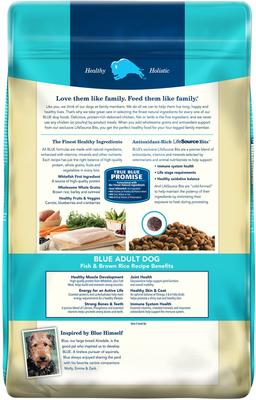 Show full view: Blue Buffalo Life Protection Formula Adult Fish & Brown Rice Recipe Dry Dog Food, 30-lb bag slide 3 of 12