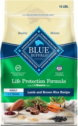 Blue Buffalo Life Protection Formula Adult Lamb & Brown Rice Recipe Dry Dog Food, 15-lb bag slide 1 of 9