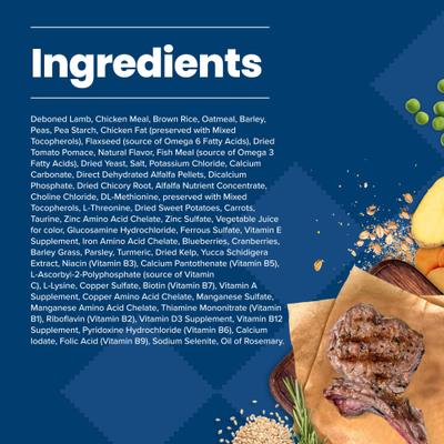 Show full view: Blue Buffalo Life Protection Formula Adult Lamb & Brown Rice Recipe Dry Dog Food, 30-lb bag slide 6 of 12