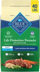 Blue Buffalo Life Protection Formula Adult Lamb & Brown Rice Recipe Dry Dog Food, 40-lb bag