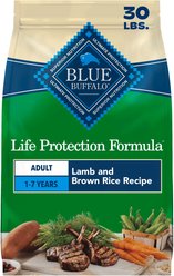 Blue Buffalo Life Protection Formula Adult Lamb & Brown Rice Recipe Dry Food + Health Bars Baked with Bacon, Egg & Cheese Dog Treats slide 2 of 9