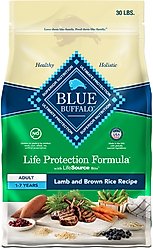 Blue Buffalo Life Protection Formula Adult Lamb & Brown Rice Recipe Dry Food + Health Bars Baked with Bacon, Egg & Cheese Dog Treats slide 2 of 9