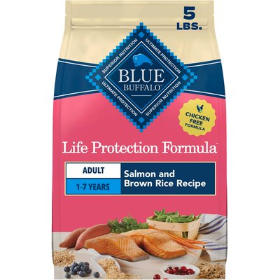 Blue Buffalo Blue Buffalo Life Protection Formula Adult Salmon & Brown Rice Recipe Dry Dog Food, 5-lb bag