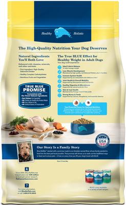 Show full view: Blue Buffalo Life Protection Formula Healthy Weight Adult Chicken & Brown Rice Recipe Dry Dog Food, 15-lb bag + Blue Buffalo Homestyle Recipe Healthy Weight Chicken Dinner with Garden Vegetables & Brown Rice Canned Dog Food, 12.5-oz, case of 12 slide 7 of 9