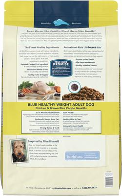 Show full view: Blue Buffalo Life Protection Formula Healthy Weight Adult Chicken & Brown Rice Recipe Dry Dog Food, 60-lb bundle slide 4 of 12