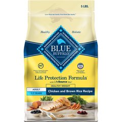 Blue Buffalo Life Protection Formula Healthy Weight Adult Chicken & Brown Rice Recipe Dry Dog Food, 5-lb bag
