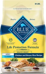 Blue Buffalo Life Protection Formula Healthy Weight Adult Chicken & Brown Rice Recipe Dry Food + Health Bars Baked with Bacon, Egg & Cheese Dog Treats slide 2 of 9