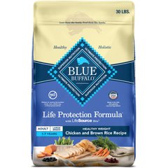 Blue Buffalo Life Protection Formula Healthy Weight Large Breed Adult Weight-Control Chicken & Brown Rice Recipe Dry Dog Food, 30-lb bag