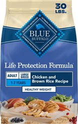 Blue Buffalo Life Protection Formula Healthy Weight Large Breed Adult Weight-Control Chicken & Brown Rice Recipe Dry Dog Food, 30-lb bag