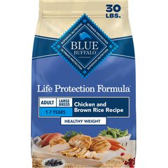 Blue Buffalo Life Protection Formula Healthy Weight Large Breed Adult Weight-Control Chicken & Brown Rice Recipe Dry Dog Food, 30-lb bag
