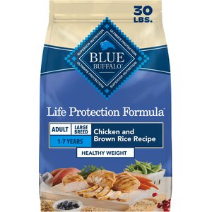 Blue Buffalo Life Protection Formula Healthy Weight Large Breed Adult Weight-Control Chicken & Brown Rice Recipe Dry Dog Food, 30-lb bag