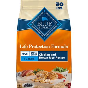 Blue Buffalo Life Protection Formula Large Breed Adult Chicken & Brown Rice Recipe Dry Dog Food, 30-lb bag