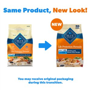 Blue Buffalo Life Protection Formula Large Breed Adult Chicken & Brown Rice Recipe Dry Dog Food, 30-lb bag