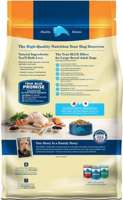 Show full view: Blue Buffalo Life Protection Formula Large Breed Adult Chicken & Brown Rice Recipe Dry Food + Health Bars Baked with Bacon, Egg & Cheese Dog Treats slide 3 of 9