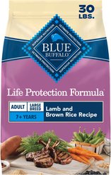Blue Buffalo Life Protection Formula Large Breed Adult Lamb & Brown Rice Recipe Dry Dog Food, 30-lb bag