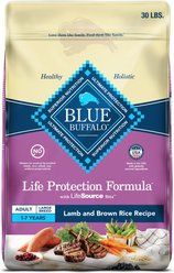 Blue Buffalo Life Protection Formula Large Breed Adult Lamb & Brown Rice Recipe Dry Dog Food, 30-lb bag