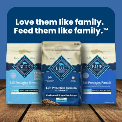 Show full view: Blue Buffalo Life Protection Formula Large Breed Adult Lamb & Brown Rice Recipe Dry Dog Food, 30-lb bag slide 10 of 12
