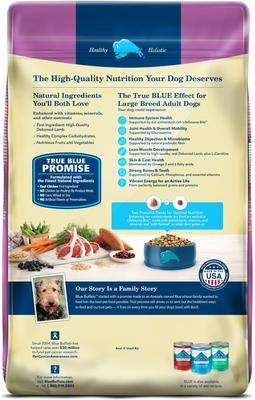 Show full view: Blue Buffalo Life Protection Formula Large Breed Adult Lamb & Brown Rice Recipe Dry Dog Food, 30-lb bag slide 3 of 12