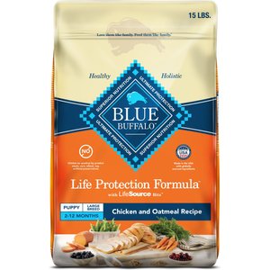 Blue Buffalo Life Protection Formula Large Breed Puppy Chicken & Brown Rice Recipe Dry Dog Food, 15-lb bag
