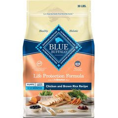 Blue Buffalo Life Protection Formula Large Breed Puppy Chicken & Brown Rice Recipe Dry Dog Food, 30-lb bag