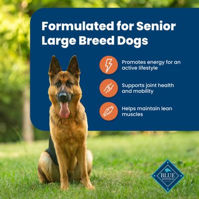 Show full view: Blue Buffalo Life Protection Formula Large Breed Senior Chicken & Brown Rice Recipe Dry Dog Food, 30-lb bag slide 5 of 12